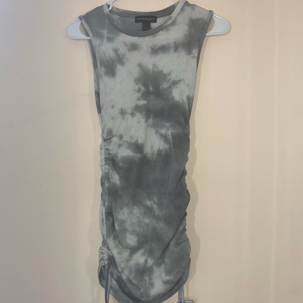 Tie die trendy tank dress